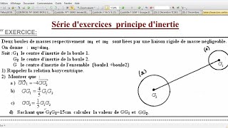 TCSF  Le principe dinertie  La relation barycentrique [upl. by Robers]