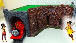 DIY  Landschaft Modellbau Eisenbahntunnel selbst basteln basteln mit Gips 14 [upl. by Ekram]