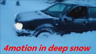 Golf 4motion drive in snow [upl. by Conley]