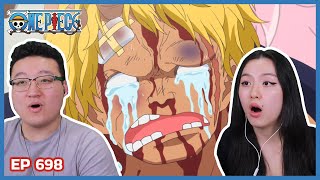 POOR BELLAMY   One Piece Episode 698 Couples Reaction amp Discussion [upl. by Grose658]