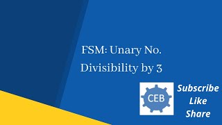 FSM Unary number divisible by 3 [upl. by Bailar122]