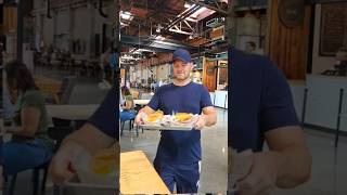 Florida man tries Breakfast BBQ in Tampa Florida Tampa floridaman florida bbq eating burger [upl. by Sokairyk]