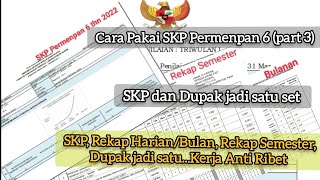 Cara Pakai SKP Permenpan 6 part 3 [upl. by Sid]