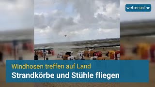 Strandkörbe und Stühle fliegen umher [upl. by Ylrahc]