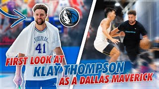 Klay Thompson Makes His Dallas Mavericks Debut [upl. by Gefen571]