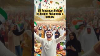 UAE Announces Holiday for Prophet Muhammad’s Birthday 2024  uaepublicholiday prophetmuhammad [upl. by Snashall]