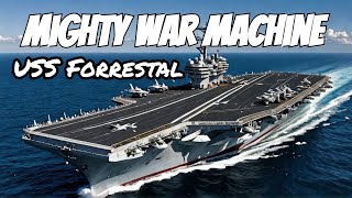 USS FORRESTAL  Aircraft Carrier  A MIGHTY WAR MACHINE  production and shakedown cruise [upl. by Kentiggerma]