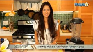 How to Make a Raw Vegan Alfredo Sauce [upl. by Iadahs]