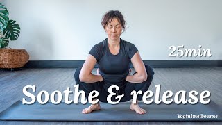 Bedtime yoga to soothe amp release  upper body amp lower back  25min [upl. by Melas]