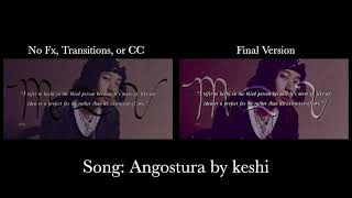 Angostura by keshi  Video Animation Raw vs Final Version [upl. by Garner645]