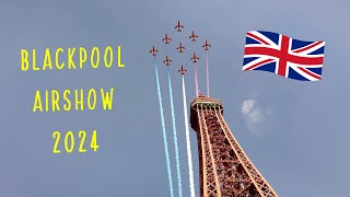 Blackpool Airshow  Royal Air Force  Red Arrows  highlights 2024  Ben am Leben [upl. by Adnilreh961]