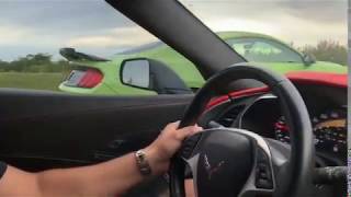 2020 Shelby GT500 vs C7 Z06 Manual FBO [upl. by Lashond]