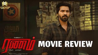 Ranam 2024 New Tamil Movie Review  Vaibhav Tanya Nandita Shwetha Crime Thriller Movie [upl. by Ahcsim897]