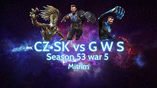 quotI can do this all dayquot  MCOC  S53W5  CZ•SK vs G W S  Mitrim [upl. by Eustazio]