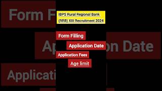 🔥IBPS RRB Notification 2024 IBPS RRB PO Form Filling Date ibpsrrb ibpsrrbpo ibpsrrbclerkshorts [upl. by Hemingway]