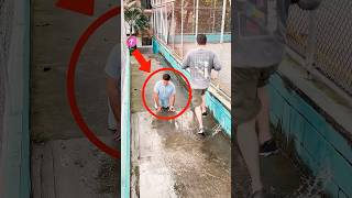 Heartwarming Moment Girl Helps Man Cross Puddle shorts [upl. by Elatnahc]