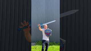 Master sword and shield prop replica from Legend of Zelda by Blasters4masters cosplay replica [upl. by Waechter]