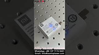 Laser marking ABS plug lasermachine lasermarking plug [upl. by Llednahs]