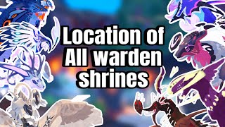 Locations of all warden shrines  Creatures of Sonaria [upl. by Schargel]