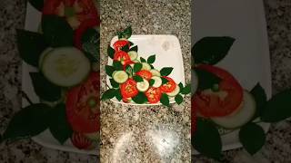 Super Easy amp Beautiful Salad Decoration Ideas Cucumber Salad shortvideo shorts [upl. by Yrebmik]