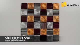 Aluminum Glass Tile Copper Blend 2x2  200KER1825 [upl. by Dachia]