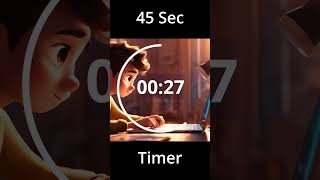 45 seconds timer countdown with tick tick sound study timer countdown [upl. by Freida339]