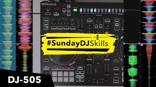 Roland DJ 505 Performance  Remixing With TRS Drums Acapellas amp 4 Decks [upl. by Suiramad54]