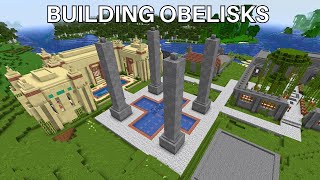 Minecraft Survival  Building Obelisks  No Commentary [upl. by Enileve]