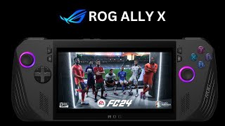 EA FC24  ROG Ally X  Crowd amp Grass High setting  25W AUTO VRAM  140FPS possible [upl. by Reifnnej]