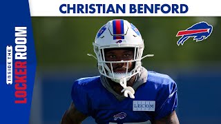 Christian Benford quotFelt Good to Be Back Out Therequot  Buffalo Bills [upl. by Acinnad]