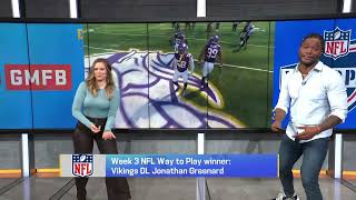 NFL Way to Play Winners Week 3  GMFB [upl. by Airda206]