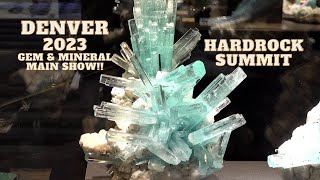 Amazing Aquamarine Denver 2023 Gem amp Mineral MAIN SHOW Hardrock Summit [upl. by Chuipek]