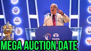 BCCI Reveal IPL 2025 Mega Auction Date IPL 2025 Mega Auction News  Cricket News [upl. by Nahtahoj]