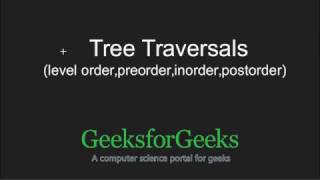 Tree Traversals  GeeksforGeeks [upl. by Mason]