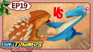 DinoTrainers S1 Highlight EP19 Brachiosaurus vs Polacanthus  Dinosaurs for Kids  Cartoon  Toys [upl. by Adlitam]