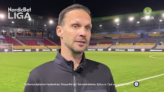 NordicBet Liga  Interview med Jackie Rasmussen og Christian Lønstrup fra Hillerød Fodbold [upl. by Arocal]