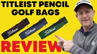 Titleist Pencil Carry Golf Bag  Review One of the Best Pencil bags on the Market [upl. by Ellett873]