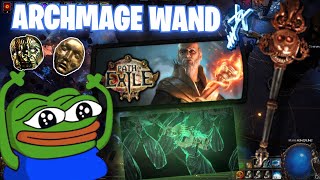 CRAFTING A WAND FOR MY ICE NOVA ARCHMAGE HIEROPHANT Path of Exile 325 Settlers [upl. by Sissy]