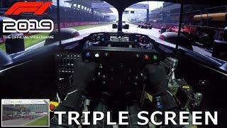 F1 2019 GAMEPLAY Triple Screen Red Bull Ring with Max Verstappen Onboard Red Bull RB15 [upl. by Osterhus]