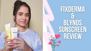 FIXDERMA SHADOW SPF 30  GEL REVIEW  BLYNDS EMULGEL SPF 40 REVIEW SUNSCREEN [upl. by Vogele522]