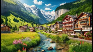 Grindelwald switzerland 🇨🇭 walking tour  A most beautiful village in the world [upl. by Malena]