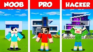 Minecraft Modern House Build Battle Challenge 😍🔥  SHINCHAN vs KAZAMA vs MASAO  Funny Game 😂 [upl. by Anairda]