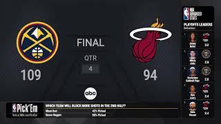 Nuggets  Heat Game 3 NBA Finals Live Scoreboard  NBAFinals Presented by YouTube TV [upl. by Koo]