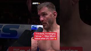 Stipe says he’s retiring UFC309 [upl. by Kriste892]