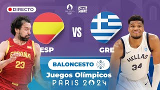 🏀 BALONCESTO  España logra su primera victoria en la cita olímpica ante Grecia [upl. by Eulaliah]