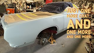 1968 Plymouth Barracuda Transformation Block Sanding and Finish Work [upl. by Venola541]