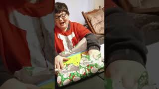 reaction video from a very lucky fan Opening a Christmas gift [upl. by Anerac]