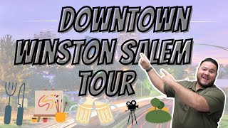 Downtown Winston Salem North Carolina Tour The City Is Growing [upl. by Sewellyn]