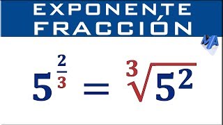 Potencia con exponente fracción [upl. by Kahaleel]