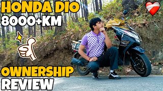 Honda Dio Ownership Review After 8000kms  Honda Dio Review [upl. by Brear]